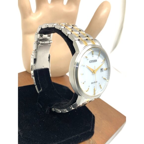 Citizen Men's Watch BM7464-52H Eco Drive White Dial Two Tone Steel 40mm - Picture 14 of 14